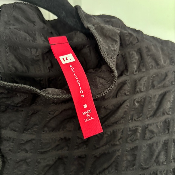 Funky Artsy Elegant Black Textured Dress - Picture 3 of 9